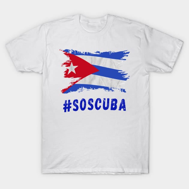 Cuba Libre Freedom Vintage SOSCuba T-Shirt by dyazagita